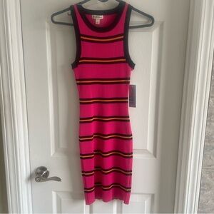 Derek Heart Superdry-inspired Knit Tank Pink Striped Dress